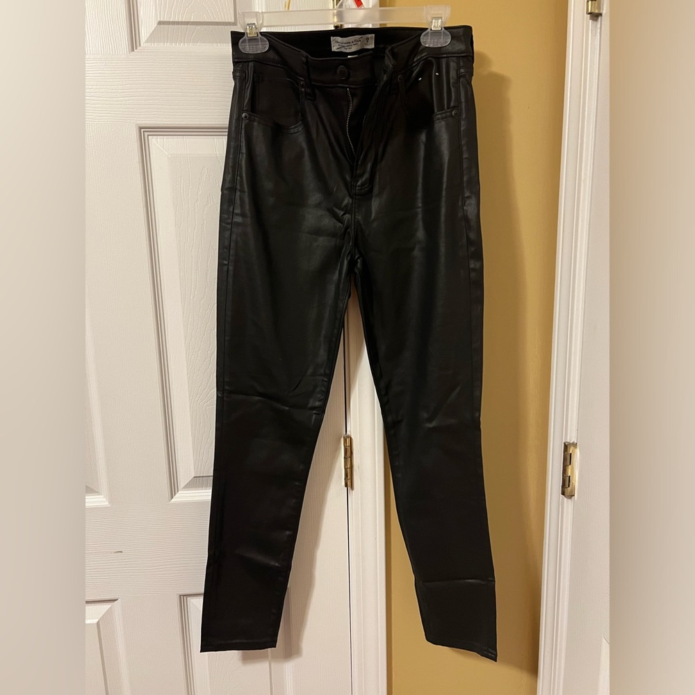 Abercrombie Faux Leather Skinny Pants